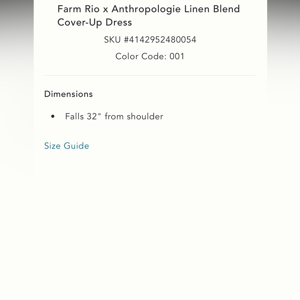 NWT FARM Rio x Anthropologie Linen Blend Cover-Up Embroidered Seashell Dress - Picture 12 of 12